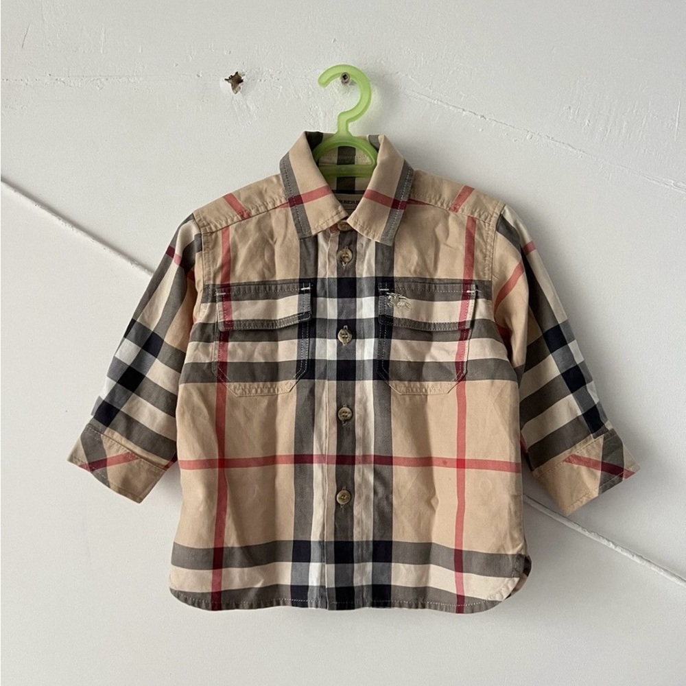 *SOLD* Baby Burberry Button Up